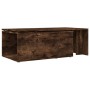 Tavolino da Salotto Rovere Fumo 150x50x35 cm Legno Multistrato