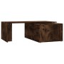 Tavolino da Salotto Rovere Fumo 150x50x35 cm Legno Multistrato