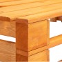 Panca Angolare da Giardino su Pallet in Legno Miele