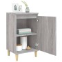 Comodini 2 pz Grigio Sonoma 40x35x70 cm in Legno Multistrato