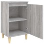 Comodini 2 pz Grigio Sonoma 40x35x70 cm in Legno Multistrato