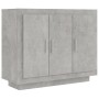 Credenza Grigio Cemento 92x35x75 cm in Legno Multistrato