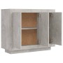 Credenza Grigio Cemento 92x35x75 cm in Legno Multistrato