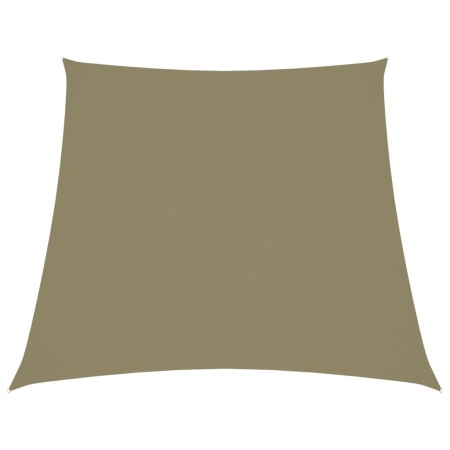 Parasole a Vela in Tela Oxford a Trapezio 3/4x3 m Beige