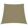 Parasole a Vela in Tela Oxford a Trapezio 3/4x3 m Beige