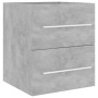 Mobile Lavabo Grigio Cemento 41x38,5x48 cm in Legno Multistrato