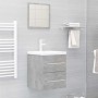 Mobile Lavabo Grigio Cemento 41x38,5x48 cm in Legno Multistrato