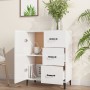 Credenza 69,5x34x90 cm in Legno Multistrato Bianco Lucido