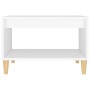 Tavolino da Salotto Bianco 60x50x40 cm in Legno Multistrato