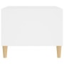 Tavolino da Salotto Bianco 60x50x40 cm in Legno Multistrato