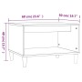 Tavolino da Salotto Bianco 60x50x40 cm in Legno Multistrato