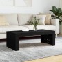 Tavolino da Salotto Nero 102x50x36 cm in Legno Multistrato