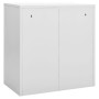 Armadietto con Chiave Grigio Chiaro e Blu 90x45x92,5 cm Acciaio