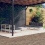 Set Divani da Giardino 7 pz con Cuscini Antracite Legno di Pino