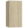 Mobili TV 2pz Rovere Sonoma 30,5x30x60 cm in Legno Multistrato