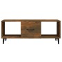 Tavolino da Salotto Rovere Fumo 102x50x40 cm Legno Multistrato