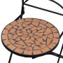 Sedie da Bistrot Pieghevoli 2 pz in Ceramica Terracotta