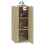 Mobile Porta TV a Parete Rovere Sonoma 40x34,5x80 cm