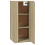 Mobile Porta TV a Parete Rovere Sonoma 40x34,5x80 cm