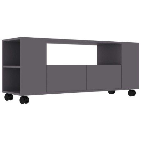 Mobile Porta TV Grigio 120x35x48 cm in Legno Multistrato