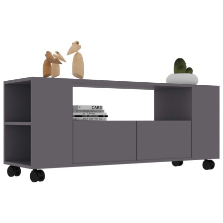 Mobile Porta TV Grigio 120x35x48 cm in Legno Multistrato