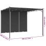 Gazebo da Giardino con Tenda Laterale 3x3x2,25 m Antracite