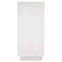 Credenza Bianca 31,5x34x75 cm in Legno Massello di Pino