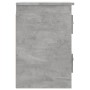Comodini a Parete 2 pz Grigio Cemento 41,5x36x53 cm