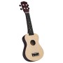 Set Ukulele Soprano con Borsa per Bambini Legno Naturale 23"