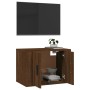 Mobile Porta TV a Parete Rovere Marrone 57x34,5x40 cm