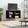 Mobile Porta TV Nero 69,5x30x50 cm in Legno Multistrato