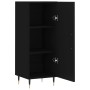 Credenza Nero 34,5x34x90 cm in Legno Multistrato