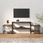 Mobile Porta TV Rovere Marrone 157x35x52 cm Legno Multistrato