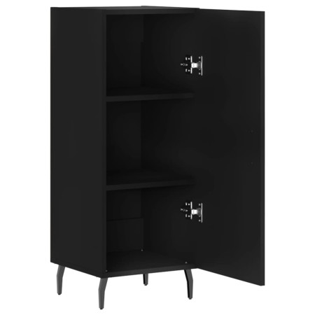 Credenza Nero 34,5x34x90 cm in Legno Multistrato