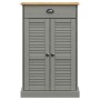 Scarpiera VIGO 60x35x96 cm in Legno Massello di Pino Grigio