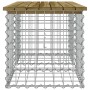 Panca da Giardino Design Gabbione 103x44x42 cm Pino Impregnato