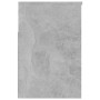 Panca Portascarpe Grigio Cemento 60x30x45 cm in Truciolato