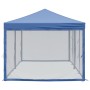 Tenda per Feste Pieghevole con Pareti Laterali Blu 3x6 m