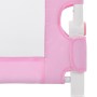 Sponde Letto di Sicurezza Bambini Rosa 120x42cm in Poliestere