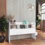 Credenza Bianca 120x30,5x70 cm in Legno Multistrato