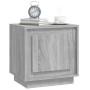 Comodini 2 pz Grigio Sonoma 44x35x45 cm in Legno Multistrato