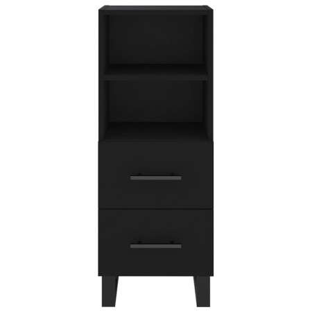 Credenza Nero 34,5x34x90 cm in Legno Multistrato