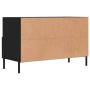 Mobile Porta TV Nero 80x36x50 cm in Legno Multistrato