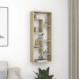 Scaffale a Parete Rovere Sonoma 36x16x90 cm Legno Multistrato