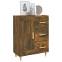 Credenza Rovere Fumo 69,5x34x90 cm in Legno Multistrato