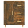 Credenza Rovere Fumo 69,5x34x90 cm in Legno Multistrato