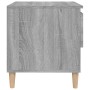 Comodini 2 pz Grigio Sonoma 50x46x50 cm in Legno Multistrato