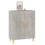 Credenza Grigio Cemento 69,5x34x90 cm in Legno Multistrato