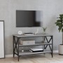 Mobile Porta TV Grigio Sonoma 80x40x50 cm in Legno Multistrato