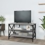 Mobile Porta TV Grigio Sonoma 80x40x50 cm in Legno Multistrato